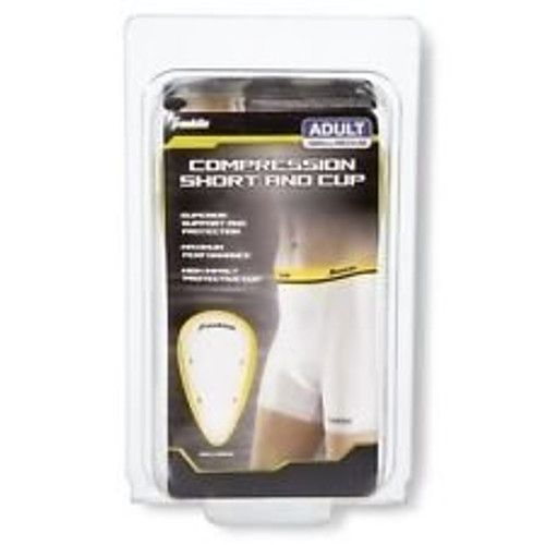 Franklin Sports Adult Compression Short with Cup Sm Med
