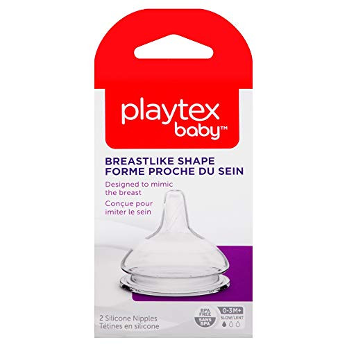 Playtex Baby BreastLike Bottle Nipple Slow Flow   2 Count