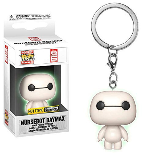 Funko POP Keychain Disney Big Hero 6 Nursebot Baymax GITD Exclusive Funko POP Keychain Disney Big Hero 6 Nursebot Baymax GITD Exclusive