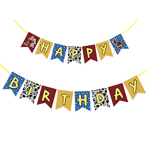 Toy Story Happy Birthday Banner Party Supplis for Kids Baby Shower Birthday Party Decoration