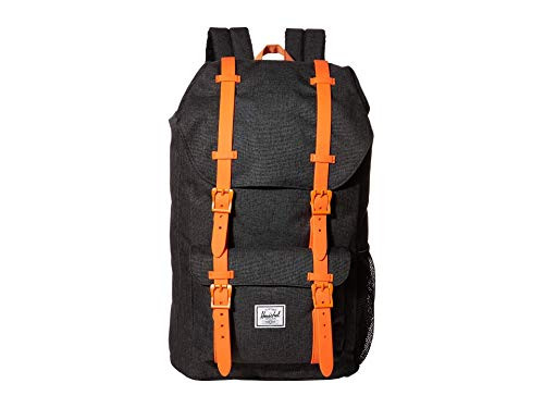 Herschel Kids  Little America Laptop Backpack Black Crosshatch Firecracker Youth 180L