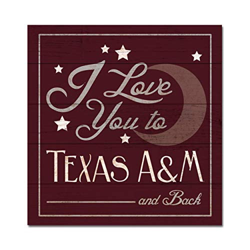 NCAA Legacy Texas A M Aggies Wood Plank Square 17x17 One Size Wood