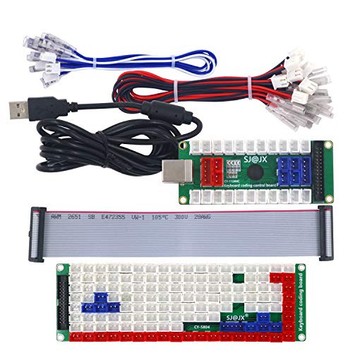 SJ JX Development Keyboard Encoder Board Game Controller DIY LED Keyboard Development Board Media Music USB Encoder 88 Keys Arcade DIY Kit