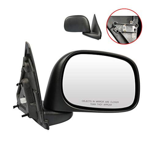 SCITOO Passenger Right Side Mirror Convex Side View Mirror Fits for 2002 2008 for Dodge Ram Pickup Truck 1500 2003 2009 for Dodge Ram Pickup Truck 2500 3500 Manual Manual Folding 55077438AF CH1321202