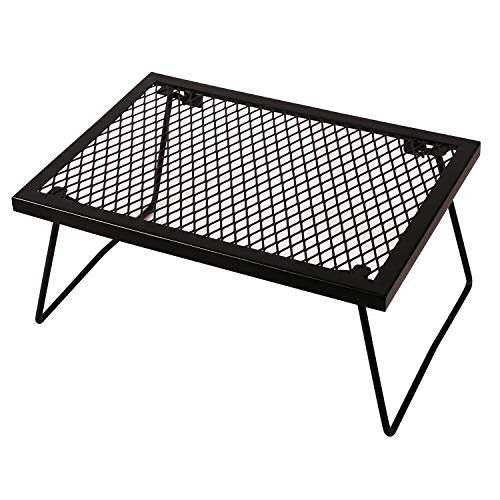CAMPMAX Folding Campfire Grill Heavy Duty Steel Grate Portable Over Fire Camp Grill for Outdoor Cooking Grill Grate Black CAMPMAX Folding Campfire Grill Heavy Duty Steel Grate Portable Over Fire Camp Grill for Outdoor Cooking Grill Grate Black