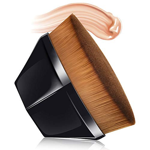 Petal Shaped Makeup Brush Foundation Brush Foundation Makeup Brush Suitable for Mixed Liquid Cream or Flawless Powder Cosmetics Multifunctional Makeup Brush  BLACK