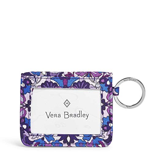 Vera Bradley Women s Signature Cotton Campus Double ID Case Wallet Regal Rosette
