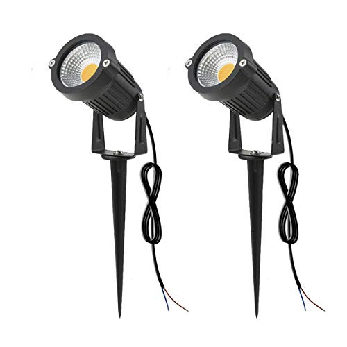 SUNRIVER 2 Pack 6W LED Outdoor Landscape Spotlight 12V 24V Waterproof Path Light Low Voltage Lamp with Spike Stand for Garden Yard Pathways Lawn Driveway Decorative Lighting Warm White SUNRIVER 2 Pack 6W LED Outdoor Landscape Spotlight 12V 24V Waterproof Path Light Low Voltage Lamp with Spike Stand for Garden Yard Pathways Lawn Driveway Decorative Lighting Warm White