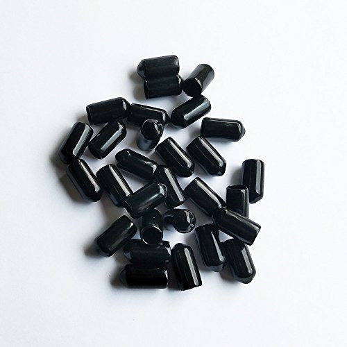 YEJI 25 Pcs 5 16  Black Screw Thread Protectors