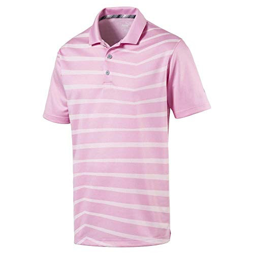 Puma Golf Men s 2019 Alterknit Prismatic Polo Pale Pink Heather Double x Large