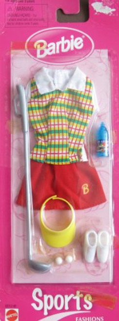Barbie Sports Fashions GOLF OUTFIT   Accessories  1998 Arcotoys Mattel
