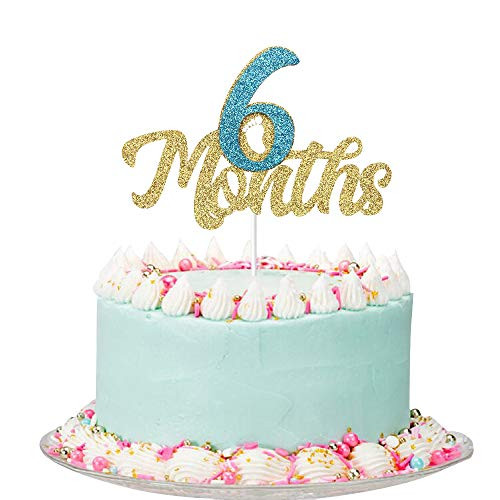 Gold Glitter 6 Months Cake Topper Half Year Cake Topper 1 2 Birthday Cake Topper Baby s Half Year Old Birthday Party Decorations Gold Glitter 6 Months Cake Topper Half Year Cake Topper 1 2 Birthday Cake Topper Baby s Half Year Old Birthday Party Decorations