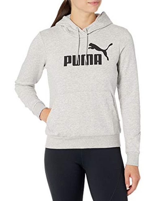 PUMA Women s Essentials Fleece Hoodie Light Gray Heather XL