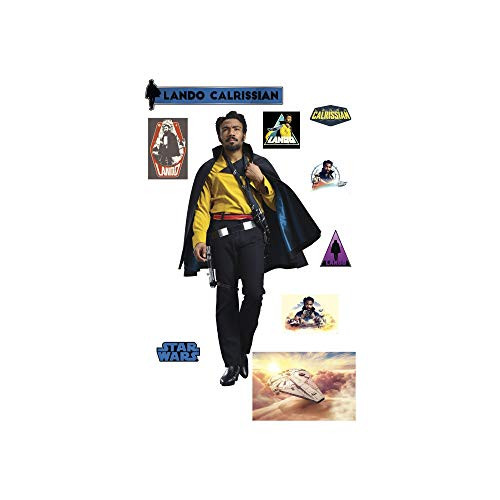 FATHEAD Lando Calrissian Solo  A Star Wars Story Life Size Officially Licensed Removable Wall Decal Premium   with Ancillary
