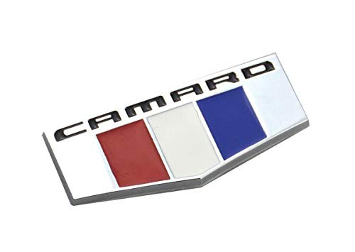 Aimoll 1Pc Camaro M Emblem 3D Badge Front Right Left Fender Replacement for Chevrolet  Chrome