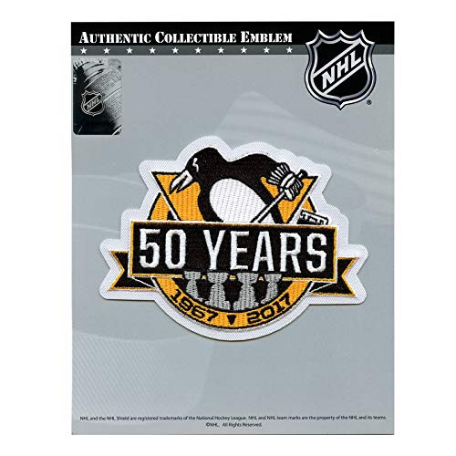 2017 NHL Pittsburgh Penguins 50th Anniversary Official Hockey Game Jersey Patch