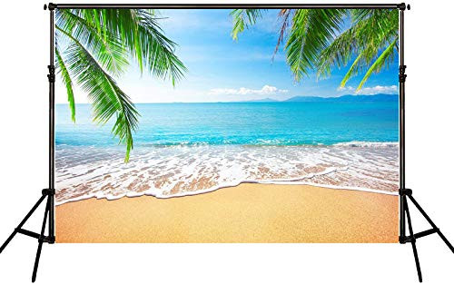 Bephtoer 7x5ft Sandy Beach Backdrops for Photography Summer Holiday Party Background Photo Baby Children Backdrop Vinyl