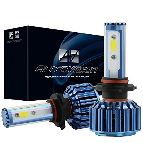 AUTOVIZION H7 LED Headlight Foglight Bulb for any H7 Halogen Headlight Bulb upgrade to LED  1 pair Cool White