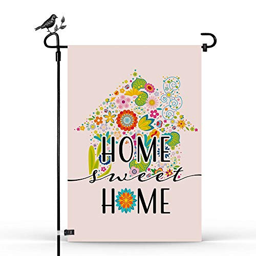 Home Sweet Home Spring Summer Flowers Garden Flag Vertical Double Sided Yard Outdoor Decorative 125x185 inch