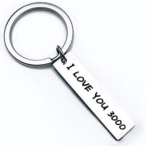 AXEN I Love You 3000 Keychain for Boyfriend Girlfriend Iron Man Gift for Dad Comic Movie Inspired Gift Avengers Endgame Avengers Fan Gift Tony Stark Gift Couples Keychain for Husband Wife Birthday AXEN I Love You 3000 Keychain for Boyfriend Girlfriend Iron Man Gift for Dad Comic Movie Inspired Gift Avengers Endgame Avengers Fan Gift Tony Stark Gift Couples Keychain for Husband Wife Birthday
