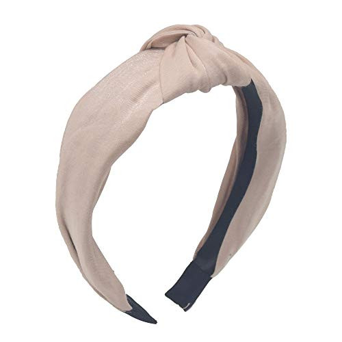 MHDGG Bandana Headband for WomenColor Satin Knot Headband Discoloration Wide Headband Handmade Turban Hair Hoops Accessories Hair Hoops with Bow Cross Head Band WrapBeige MHDGG Bandana Headband for WomenColor Satin Knot Headband Discoloration Wide Headband Handmade Turban Hair Hoops Accessories Hair Hoops with Bow Cross Head Band WrapBeige