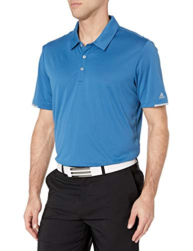adidas Golf Men s Climachill Solid Club Shirt Core Blue Large