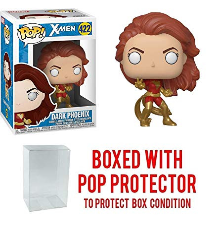 Funko Dark Phoenix  x POP  Marvel Vinyl Figure   1 POP  Compatible PET Plastic Graphical Protector Bundle   422   37063   B