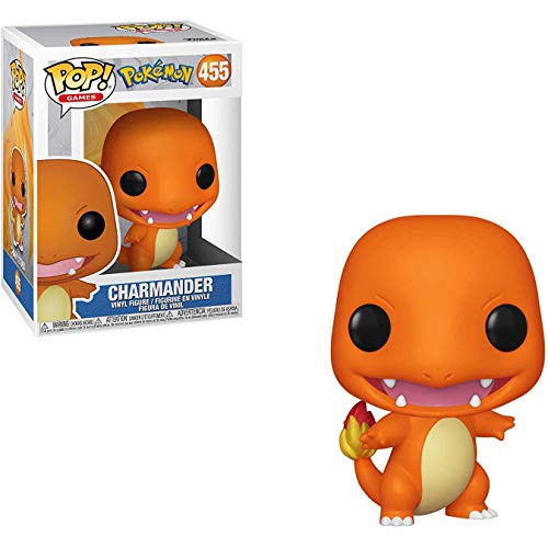 Funko Charmander POP  Games Vinyl Figure   1 POP  Compatible PET Plastic Graphical Protector Bundle   455   37603   B