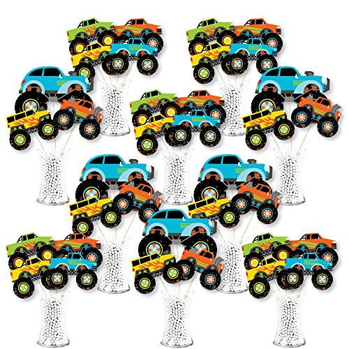 Big Dot of Happiness Smash and Crash Monster Truck Boy Birthday Party Centerpiece Sticks Showstopper Table Toppers 35 Pieces Big Dot of Happiness Smash and Crash Monster Truck Boy Birthday Party Centerpiece Sticks Showstopper Table Toppers 35 Pieces