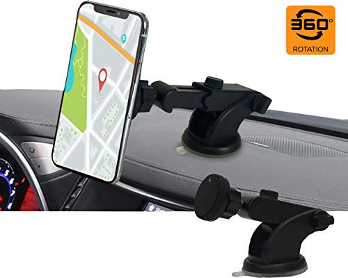 Phone Holder for Car Dashboard Windshield with Strong Magnet, Car Phone Mount, Magnetic Phone Car Mount, Car Phone Holder, Car Mount with Strong Suction Cup, Car Holder, Magnetic Car Mount