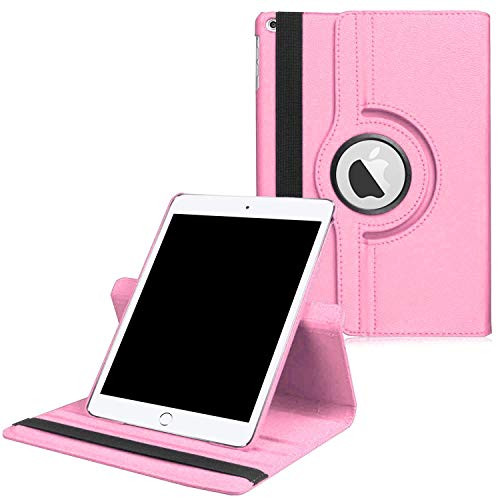 New iPad Case for 2019 iPad 102 inch for iPad 7th Generation360 Degree Rotating Stand Smart Cover with Auto Sleep Wake for New iPad 102  2019 Tablet?Pink?
