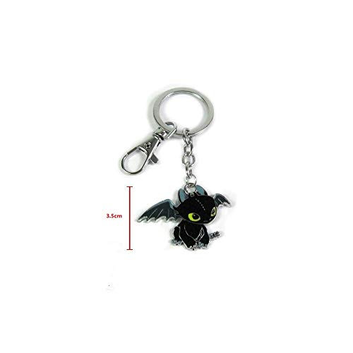 How to Train Your Dragon Night Fury Toothless Figure Shaped Keychain Black How to Train Your Dragon Night Fury Toothless Figure Shaped Keychain Black