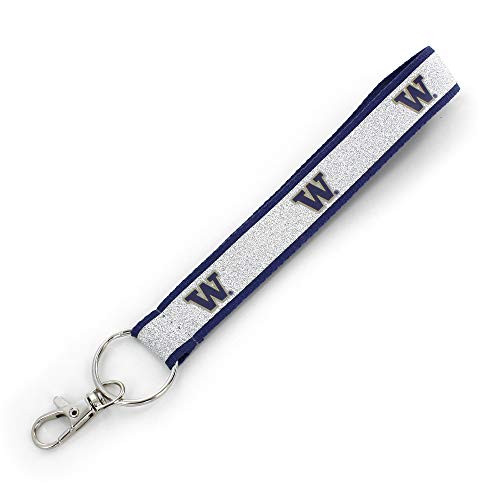 aminco NCAA Washington Huskies Sparkle Wristlet Keychain
