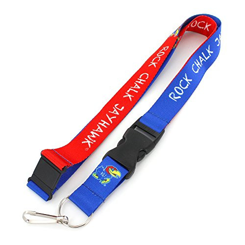 aminco NCAA Kansas Jayhawks Slogan Lanyard