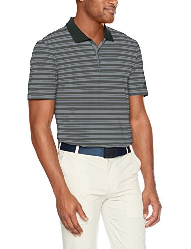 adidas Golf Men s Ultimate 3 Color Stripe Polo Grey Three F X Large
