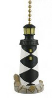 N Carolina Cape Lookout Lighthouse Ceiling Fan Light Pull