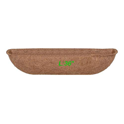 Coco Liners for Planters 36 inch36  Pre Formed Replacement Coco Liner for Window Basket