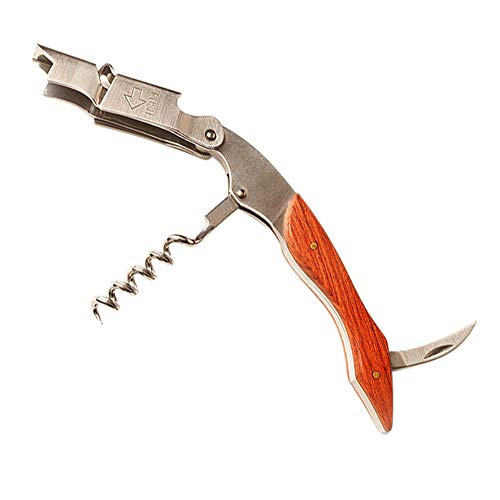CASTELBELBO corkscrew luxury double hinged corkscrew wine key sommelier corkscrew for waiters waiters bartenders or household stainless steel and rosewood corkscrews CASTELBELBO corkscrew luxury double hinged corkscrew wine key sommelier corkscrew for waiters waiters bartenders or household stainless steel and rosewood corkscrews