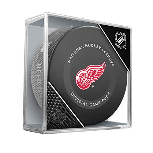 Detroit Red Wings NHL Official Game Puck Black