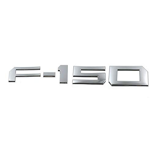 F 150 Tailgate Insert Letters 3M Adhesive   3D Raised F150 Emblem Tailgate Decal Letters for F150 2018 2019 2020  Silver