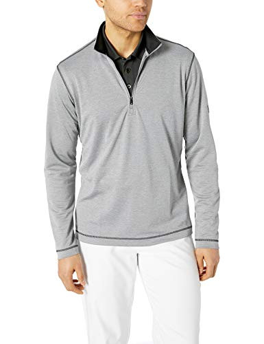 adidas Golf Men s Uv Protection 1 4 Zip Jacket Grey Three Heather XX Large