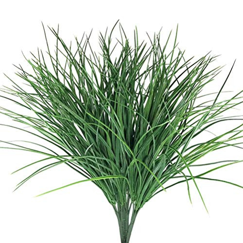 4pcs Artificial Fake Grass Plants Flowers Faux Plastic Wheat Grass Outdoor UV Resistant Greenery Shrubs Plant for Outdoor Planters Wedding Indoor Outside Hanging Home Garden Decor 4pcs Artificial Fake Grass Plants Flowers Faux Plastic Wheat Grass Outdoor UV Resistant Greenery Shrubs Plant for Outdoor Planters Wedding Indoor Outside Hanging Home Garden Decor