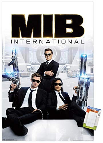Trends International Poster Mount Men in Black  International   Key Art 14725  x 22375  Premium Poster   Mount Bundle