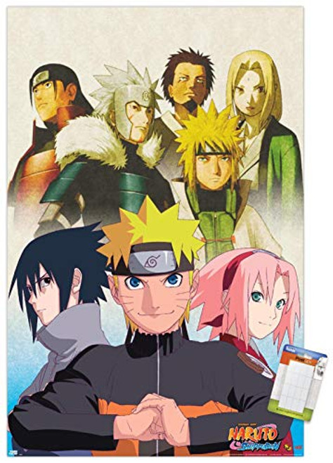 Trends International Wall Poster Naruto   Key Art 14725  x 22375  Premium Poster   Mount Bundle
