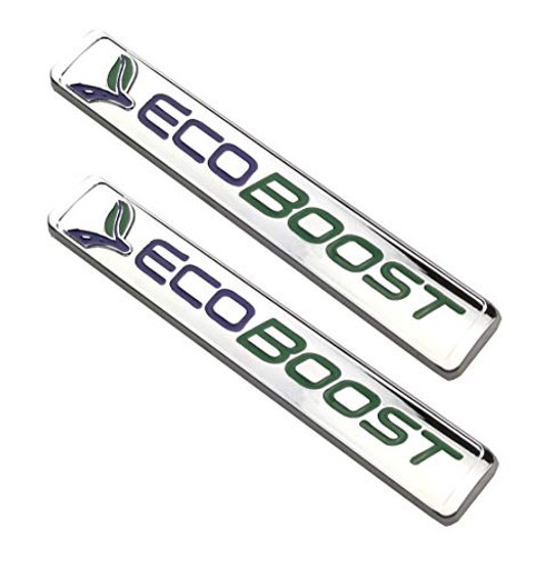 Ecoboost Badge Emblems 3D Nameplate Door Fender Tailgate Stickers Replacement for F150 Ecoboost 2011 2018 Origianl Size Genuine Parts  Chrome