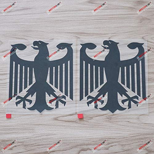 2X Black 6 German Coat of Arms Eagle Decal Sticker Car Vinyl Germany Deutschland die Cut no Background 2X Black 6 German Coat of Arms Eagle Decal Sticker Car Vinyl Germany Deutschland die Cut no Background