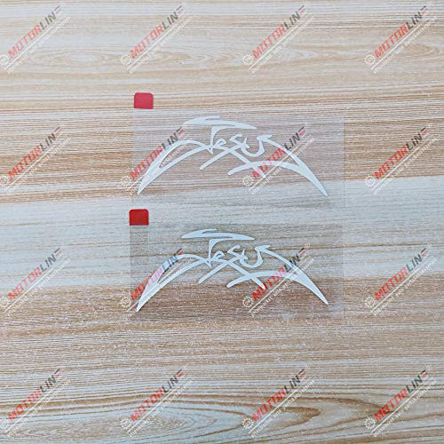 3S MOTORLINE 2X White 4   Jesus Signature Decal Sticker Vinyl God Christ die Cut no Background