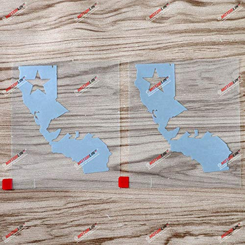 2X Silver 4 California Bear Decal Sticker Map Outline Republic Cali Car Vinyl 2X Silver 4 California Bear Decal Sticker Map Outline Republic Cali Car Vinyl