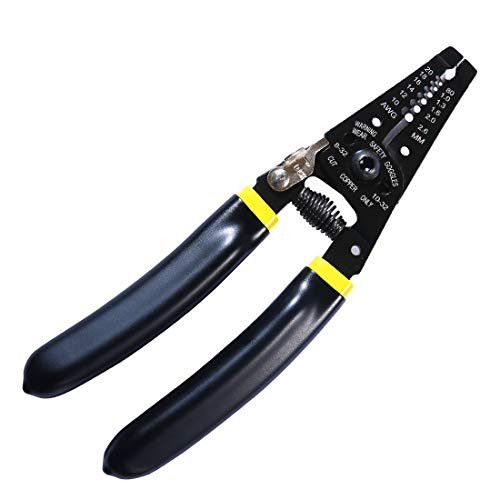 HARVET Wire Stripper and Cutter - Strips Wire 10-20 AWG Cutting Pliers,Stranded Wire Cutter, Solid Wire Cutter,Screw Cutting,6 inch