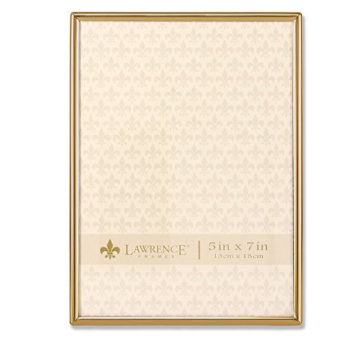 Lawrence Frames 5x7 Simply Gold Metal Picture Frame